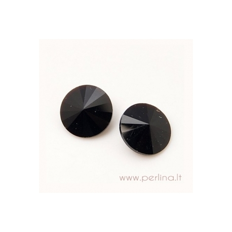 Rivoli rhinestone, jet, 14 mm, 1 pc