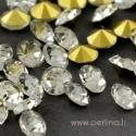 Crystal rhinestone, crystal clear, SS28, 5 pcs