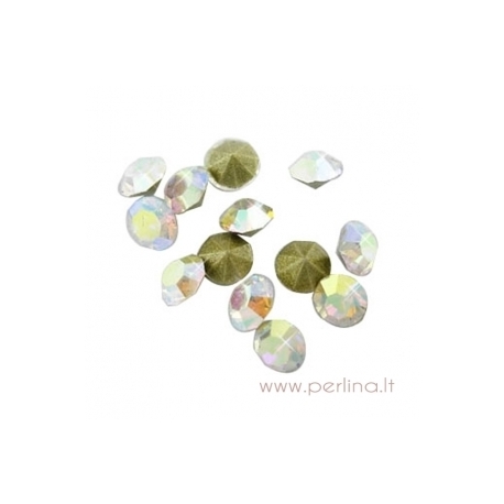 Crystal rhinestone, crystal AB, SS11.5, 10 pcs