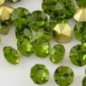 Crystal rhinestone, olivine, SS10, 10 pcs