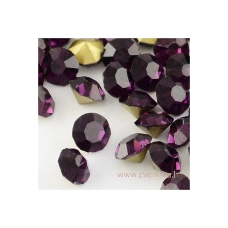 Crystal rhinestone, Amethyst, SS9, 10 pcs