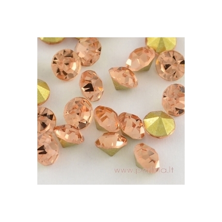 Crystal rhinestone, Light Peach, SS8.5, 10 pcs
