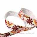 Grosgrain ribbon "Multicolor Meadow Flower", 22 mm, 1 m