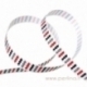 Grosgrain ribbon "Dashes", 10 mm, 1 m