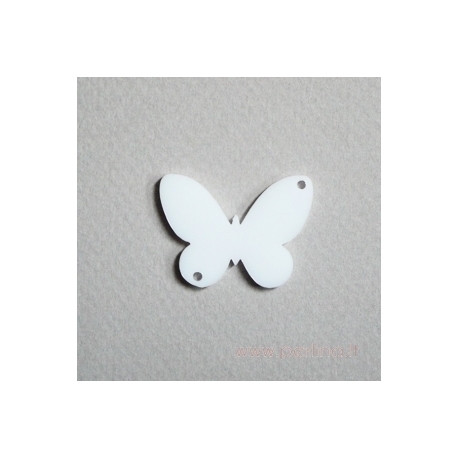 Org. stiklo detalė-intarpas "Drugelis 5", 3x2,2 cm, 1 vnt