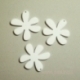 Plexiglass finding-pendant "Flower 1", white, 4x4 cm, 1 pc