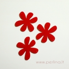 Plexiglass finding-pendant "Flower 1", 4x4 cm, 1 pc