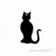 Plexiglass finding-pendant "Cat 2", 4x2,5 cm, 1 pc