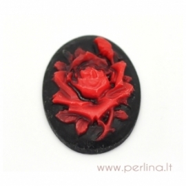 Resin cameo "Rose", 29x22 mm