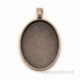 Antique copper pendant - frame, 3,9x2,5 cm