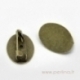 Cabochon setting brooche, antique bronze, 17x12 mm