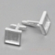 Cuff links, silver plated, 28x17 mm, 2 pcs
