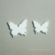 Org. stiklo detalė "Drugelis 12", 3x2,5 cm, 1 vnt