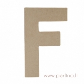 Paper Mache Letter "F", 20x14,5x2,5 cm