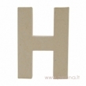 Kartoninė raidė H, 20x14,5x2,5 cm