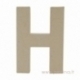 Paper Mache Letter "H", 20x14,5x2,5 cm