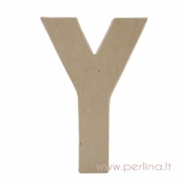 Paper Mache Letter "Y", 20x14,5x2,5 cm