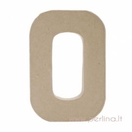 Kartoninė raidė O, 20x14,5x2,5 cm