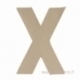Paper Mache Letter "X", 20x14,5x2,5 cm