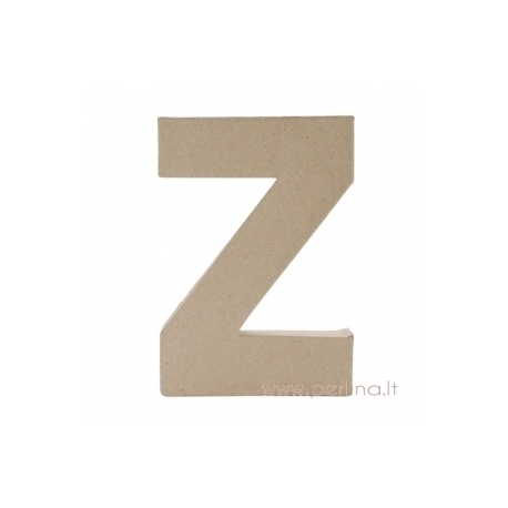 Kartoninė raidė Z, 20x14,5x2,5 cm