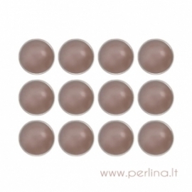 Pearl Brads, Chocolate, 12 mm, 12 pcs