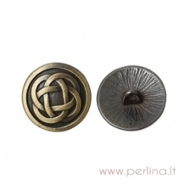 Metal buttons "Chinese Knot", 17 mm, 1 pc