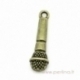 Pendant "Microphone", antique bronze, 25x7,5 mm