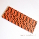 Paper straws, dots, dark red & black, 25 pcs