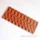Paper straws, dots, dark red & black, 25 pcs