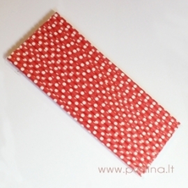 Paper straws, dots, red & white, 25 pcs