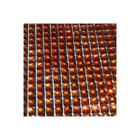 Žėrinčių kristalų lipnus lapas "Brown", 27x53 cm