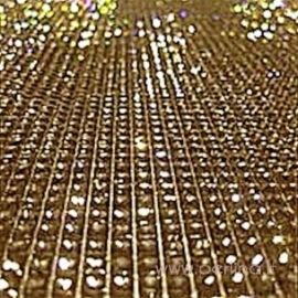 Žėrinčių kristalų lipnus lapas "Gold", 27x53 cm