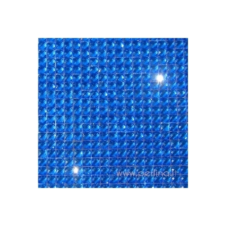 Žėrinčių kristalų lipnus lapas "Navy", 27x53 cm