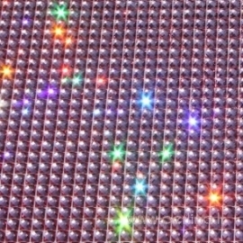 Žėrinčių kristalų lipnus lapas "Pink", 27x53 cm