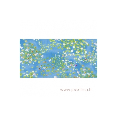 Plonas dekoravimo popierius "Blue field", 30x40 cm, 3 vnt.