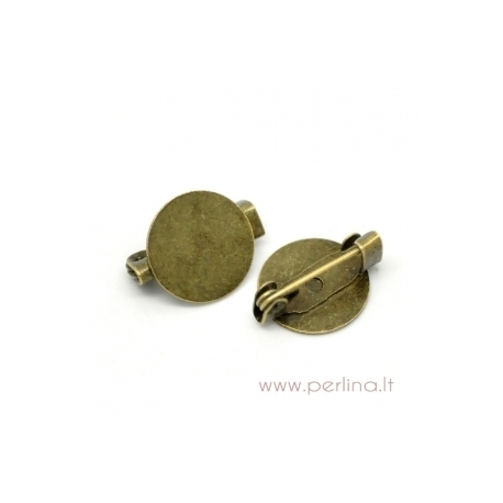 Pagrindas segei, ant. bronzos sp., 15x12 mm