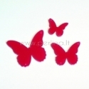 Plexiglass finding "Butterfly 4", fuchsia, 4x3,2 cm