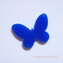 Plexiglass finding "Butterfly 5", blue, 3x2,2 cm