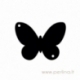 Org. stiklo detalė-intarpas "Drugelis 5", mėlynas, 3x2,2 cm