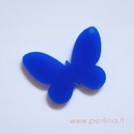 Plexiglass pendant "Butterfly 5", blue, 3x2,2 cm