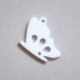 Plexiglass finding "Butterfly 15", white, 2,5x2,5 cm