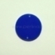 Plexiglass finding-connector "Full-moon", blue, 3 cm