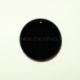 Plexiglass pendant "Full-moon", black, 3 cm