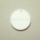 Plexiglass pendant "Full-moon", white, 3 cm