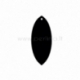 Plexiglass pendant "Drop", black, 4x2 cm