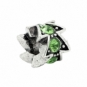 Pandora karoliukas "Zigzagas", su kristalais, 12x10 mm