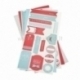 Lipnūs popieriaus lapai "Shape 'n Tape Washi Sheets", 15,24x30,5 cm, 5 vnt