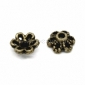 Bead end cap, antique bronze, 6x2,8 mm