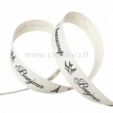 Cotton fabric ribbon "Paris Eiffel Tower", 15 mm, 1 m