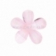 Akrilinė gėlytė, briaunuota, rožinė, 12x12 mm